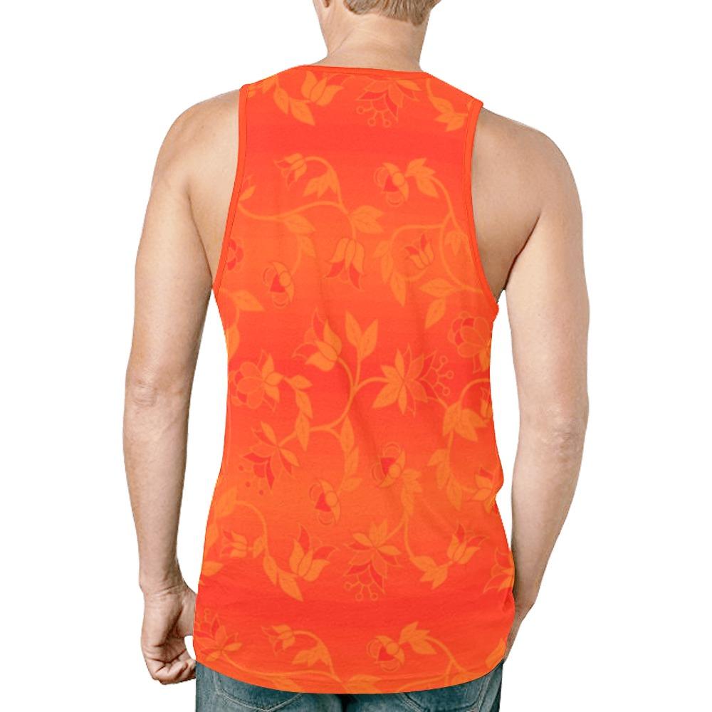 Orange Days Orange Feather Directions New All Over Print Tank Top for Men (Model T46) New All Over Print Tank Top for Men (T46) e-joyer 