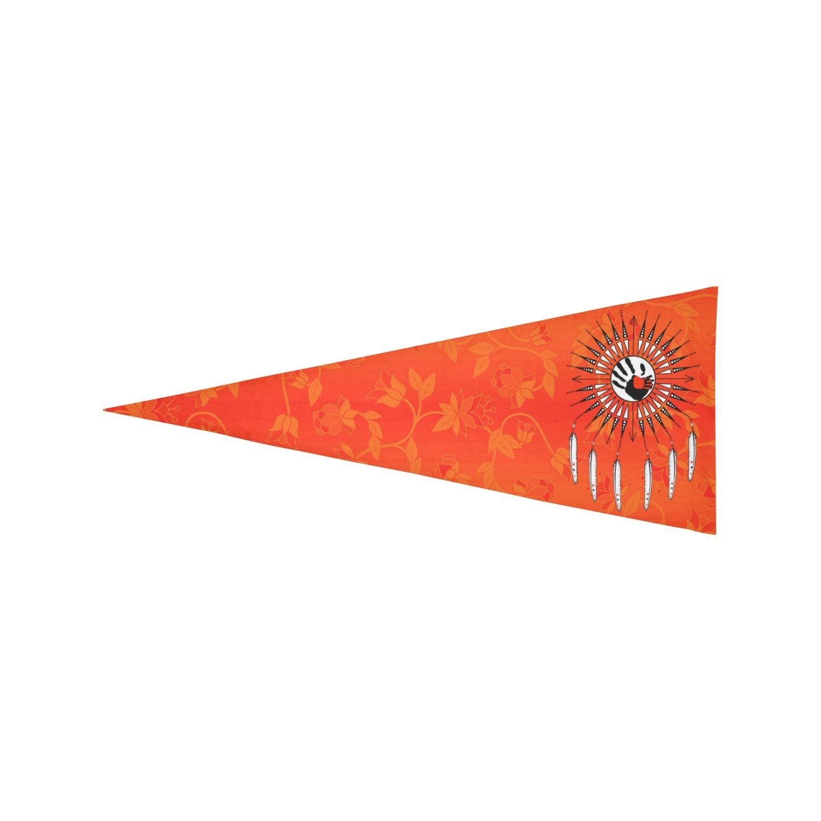 Orange Days Orange Feather Directions Trigonal Garden Flag 30"x12" Trigonal Garden Flag 30"x12" e-joyer 