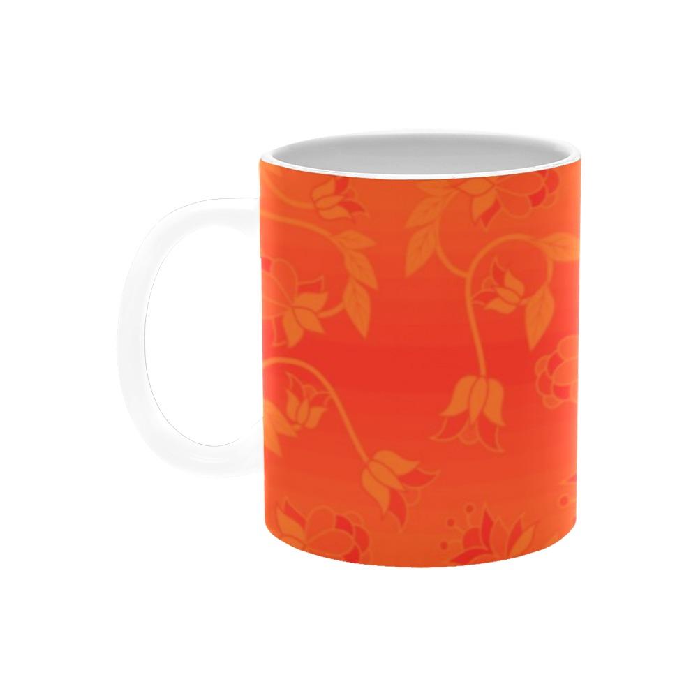 Orange Days Orange White Mug(11OZ) White Mug e-joyer 