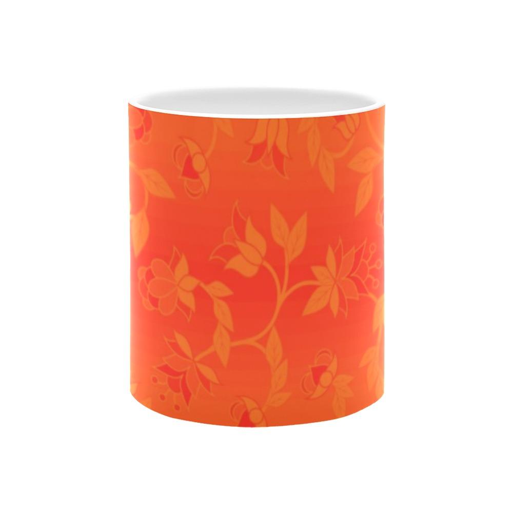 Orange Days Orange White Mug(11OZ) White Mug e-joyer 