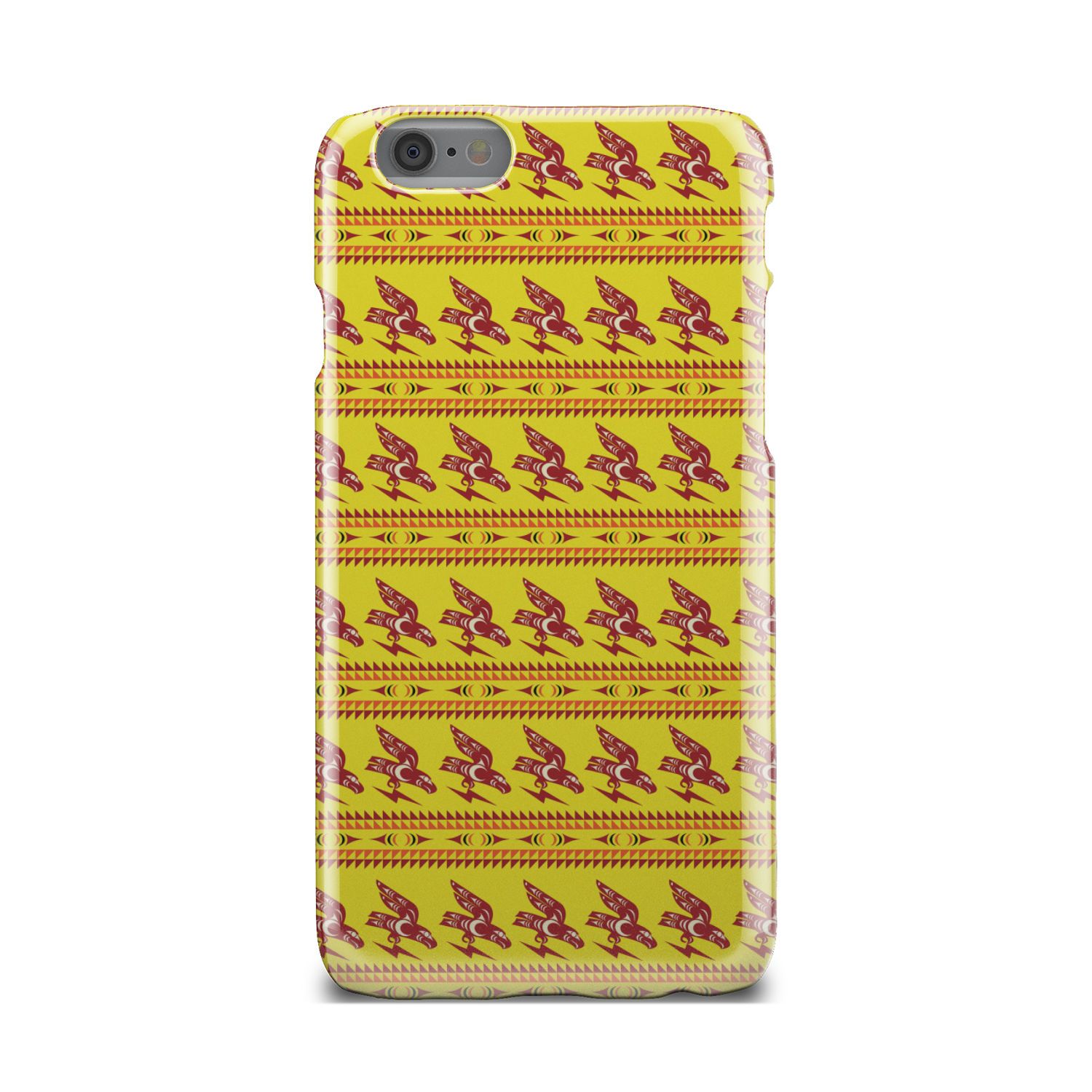 Ovila Mailhot Design : Eagle Brings Good Vibes Yellow Phone Case Phone Case wc-fulfillment iPhone 6s 