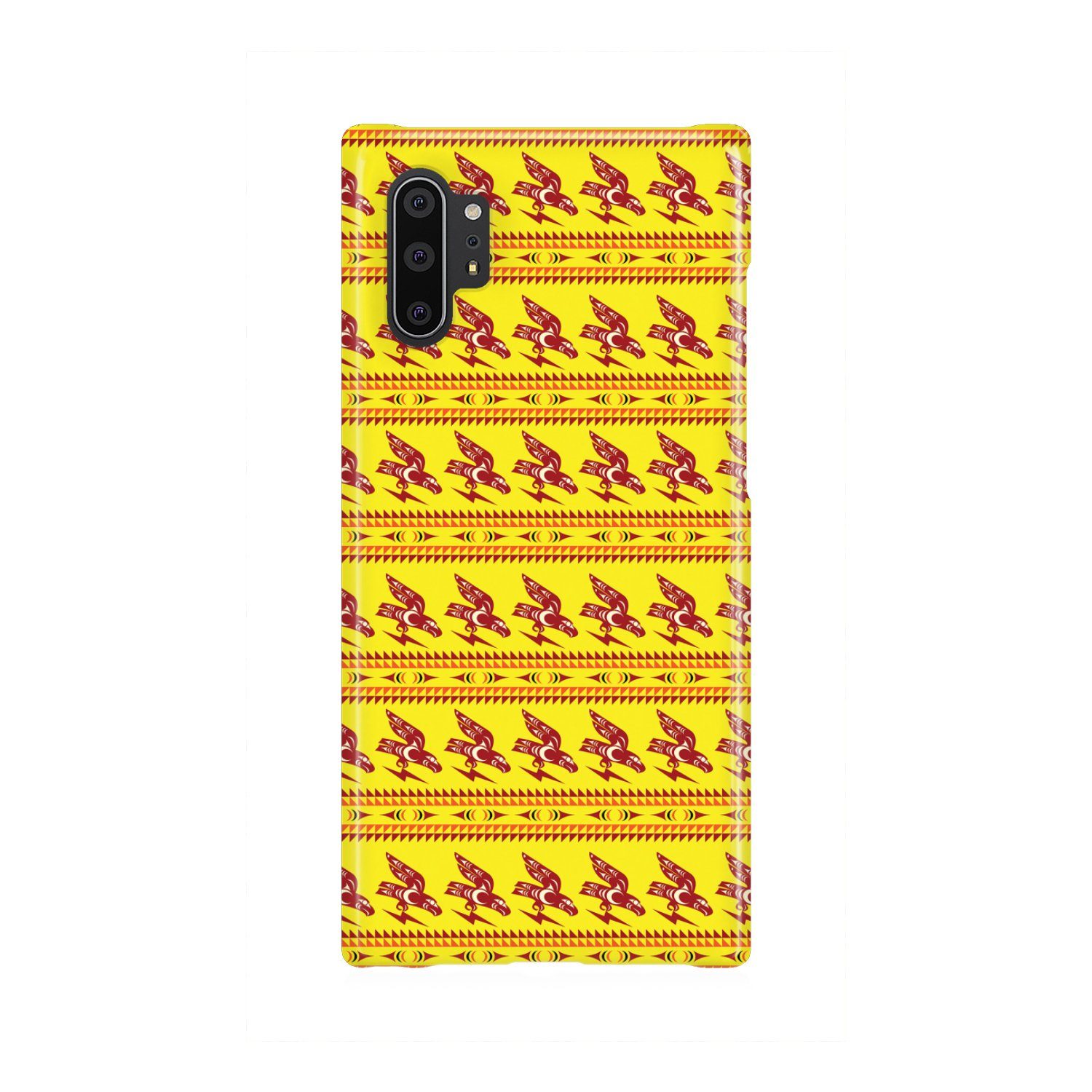 Ovila Mailhot Design : Eagle Brings Good Vibes Yellow Phone Case Phone Case wc-fulfillment Samsung Galaxy Note 10 Plus 