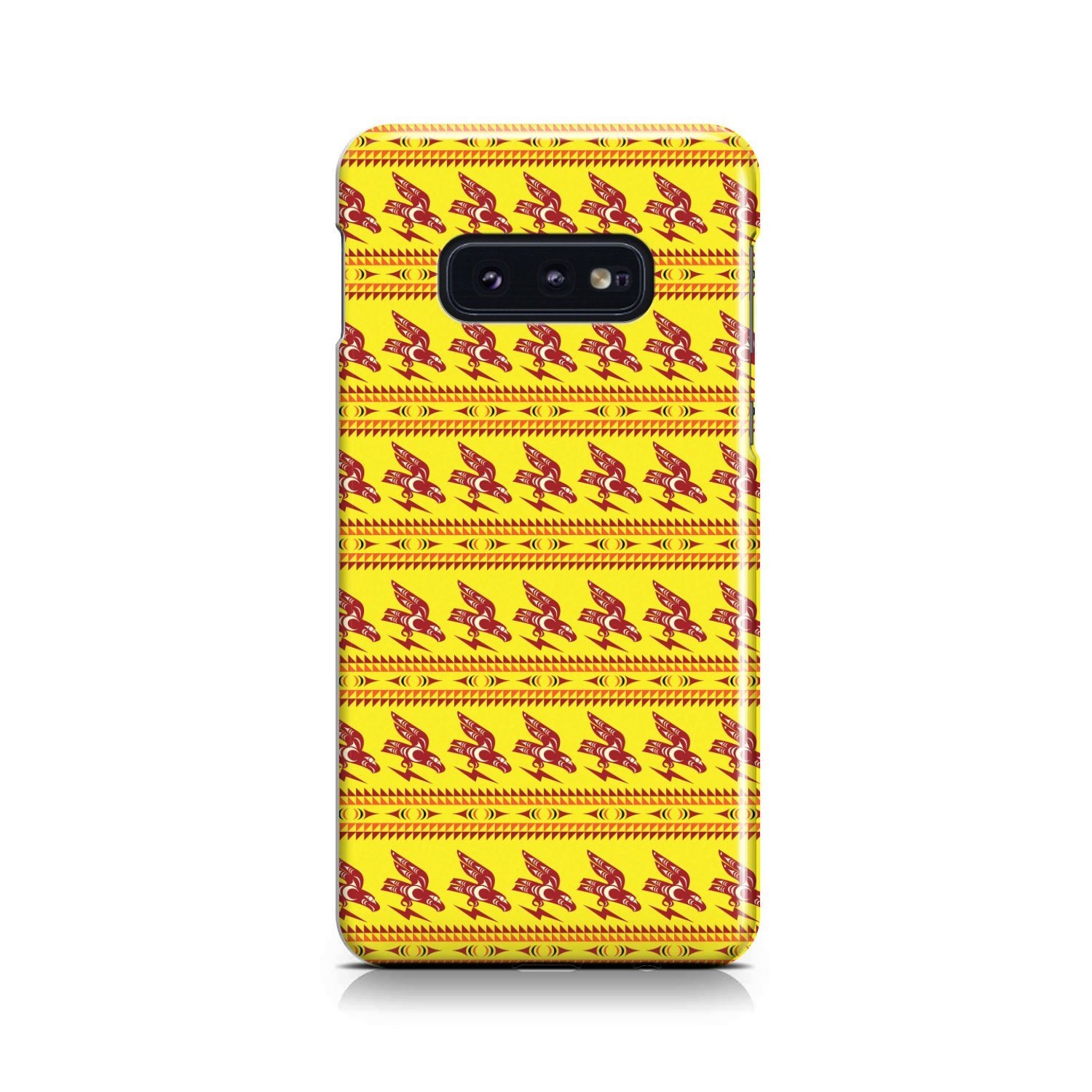 Ovila Mailhot Design : Eagle Brings Good Vibes Yellow Phone Case Phone Case wc-fulfillment Samsung Galaxy S10e 