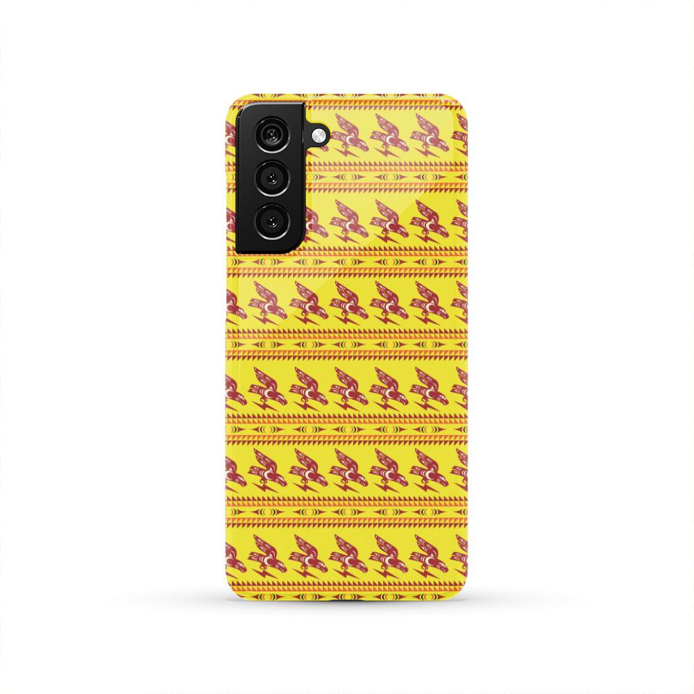 Ovila Mailhot Design : Eagle Brings Good Vibes Yellow Phone Case Phone Case wc-fulfillment Samsung Galaxy S21 