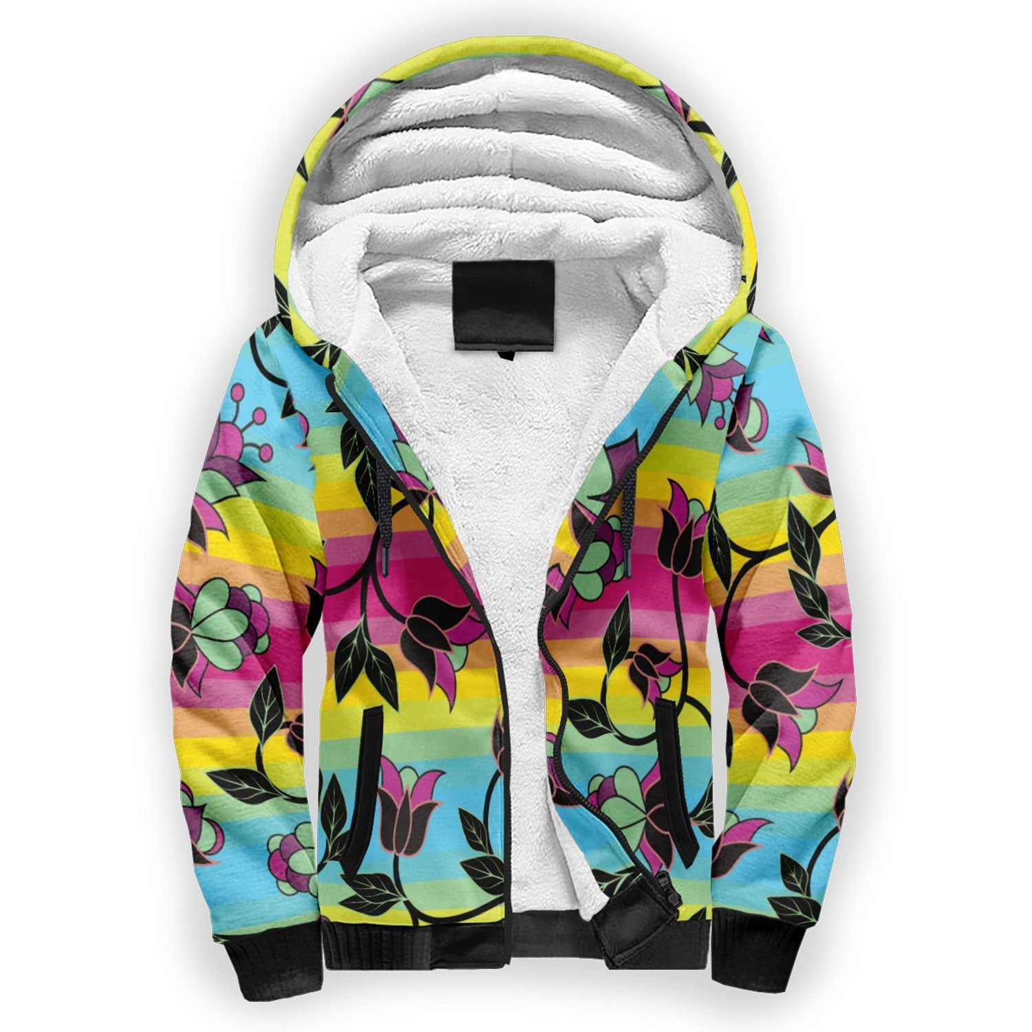 Powwow Carnival Sherpa Hoodie hoodie Herman 