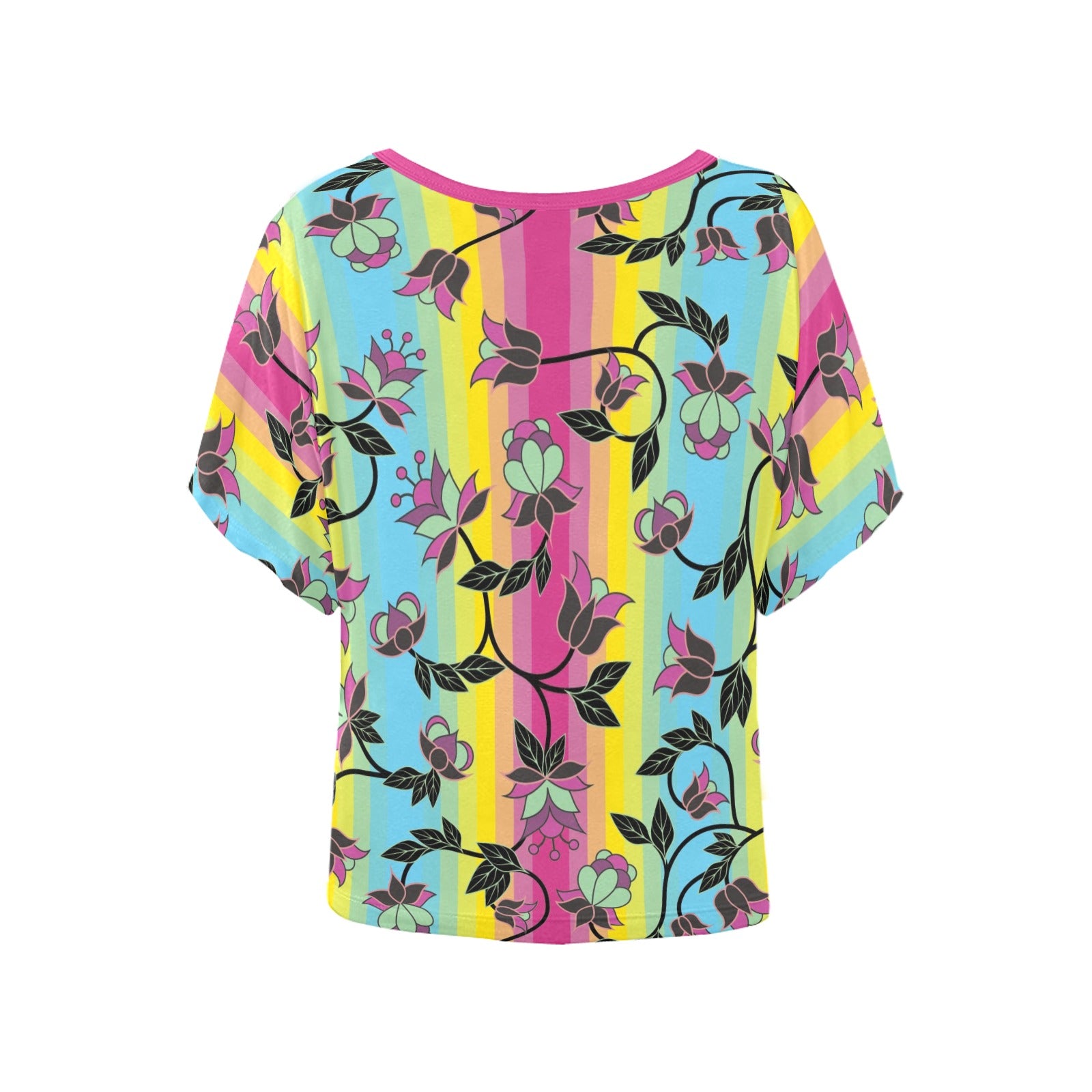 Powwow Carnival Women's Batwing-Sleeved Blouse T shirt (Model T44) Women's Batwing-Sleeved Blouse T shirt (T44) e-joyer 