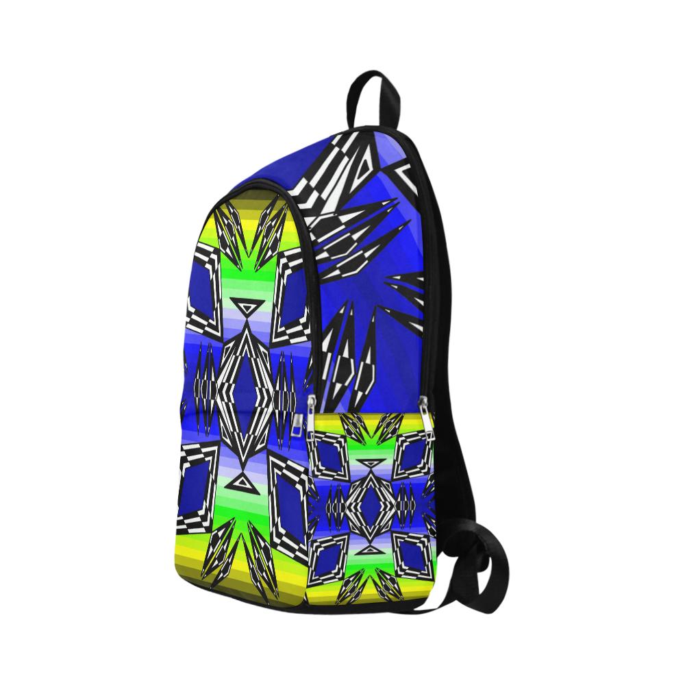 Prairie Fire Spring Fabric Adult Backpack (Model 1659) Casual Backpack for Adult (1659) e-joyer 