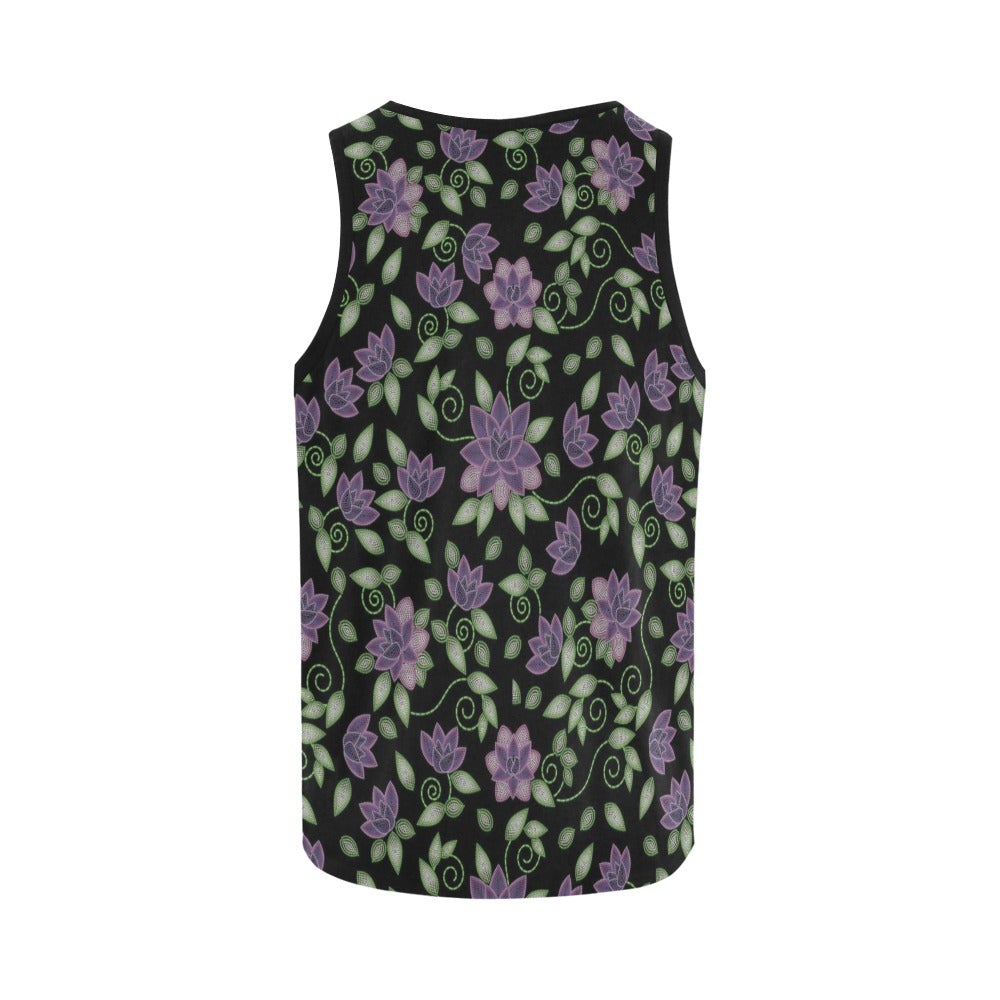 Purple Beaded Rose All Over Print Tank Top for Women (Model T43) All Over Print Tank Top for Women (T43) e-joyer 