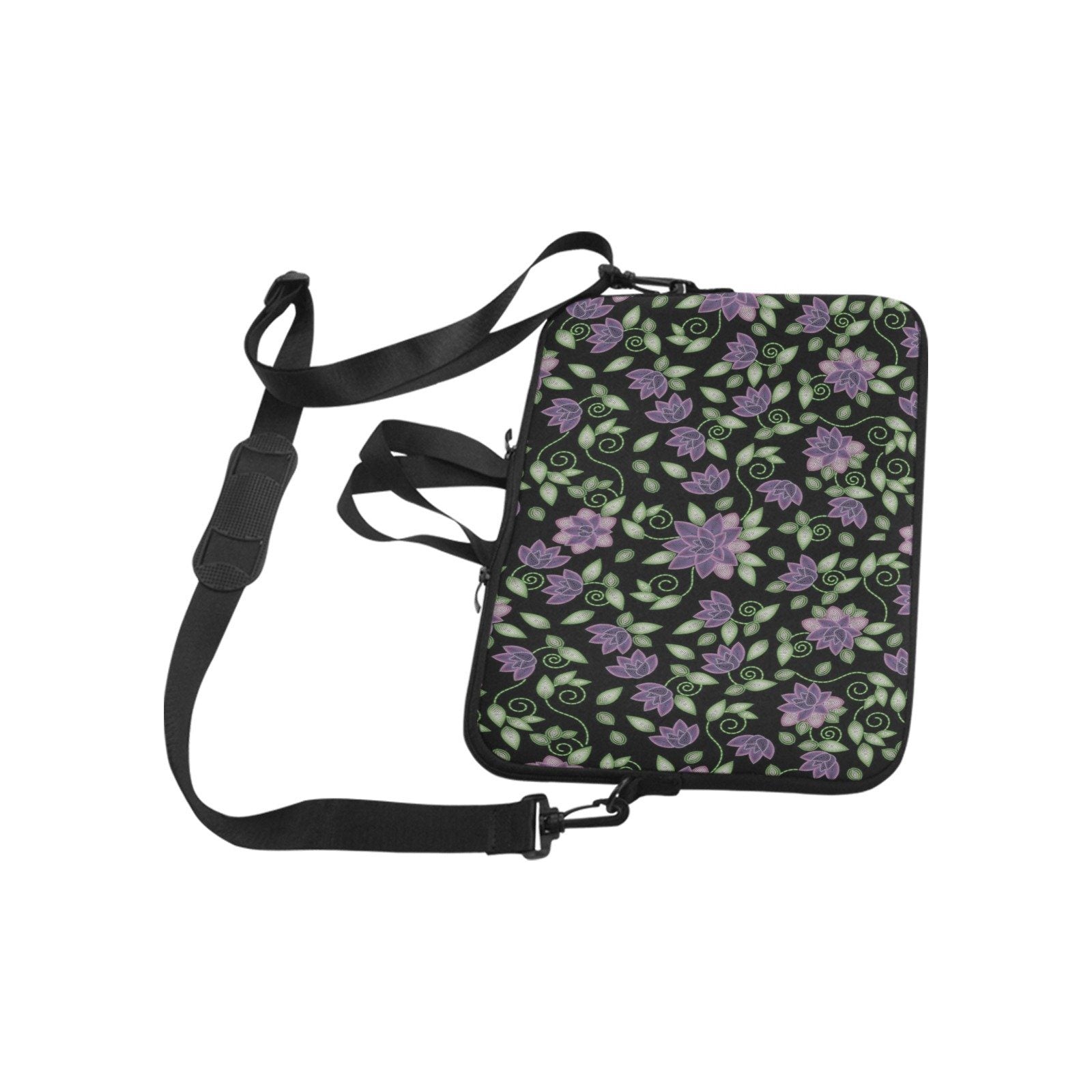 Purple Beaded Rose Laptop Handbags 13" Laptop Handbags 13" e-joyer 