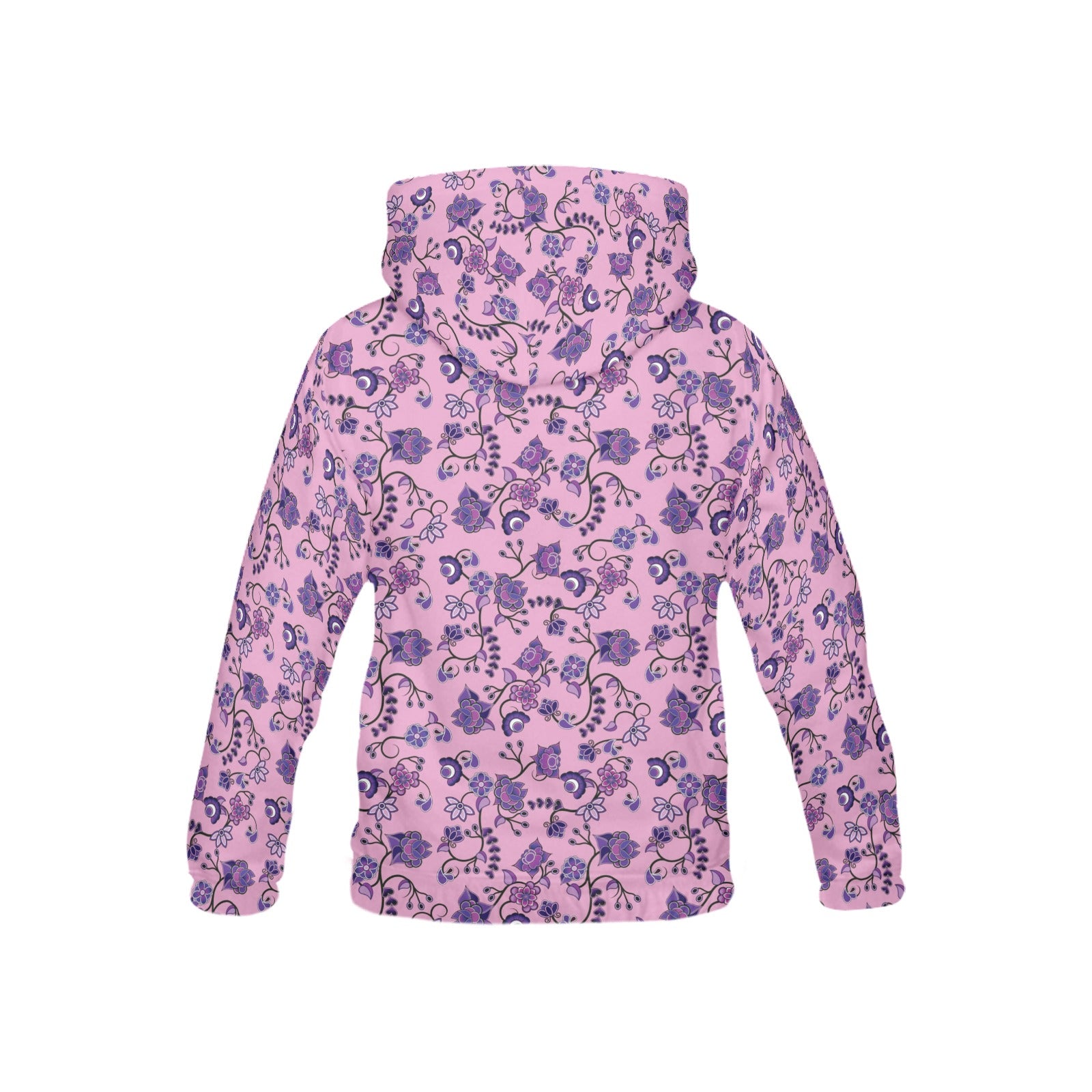 Purple Floral Amour All Over Print Hoodie for Kid (USA Size) (Model H13) All Over Print Hoodie for Kid (H13) e-joyer 