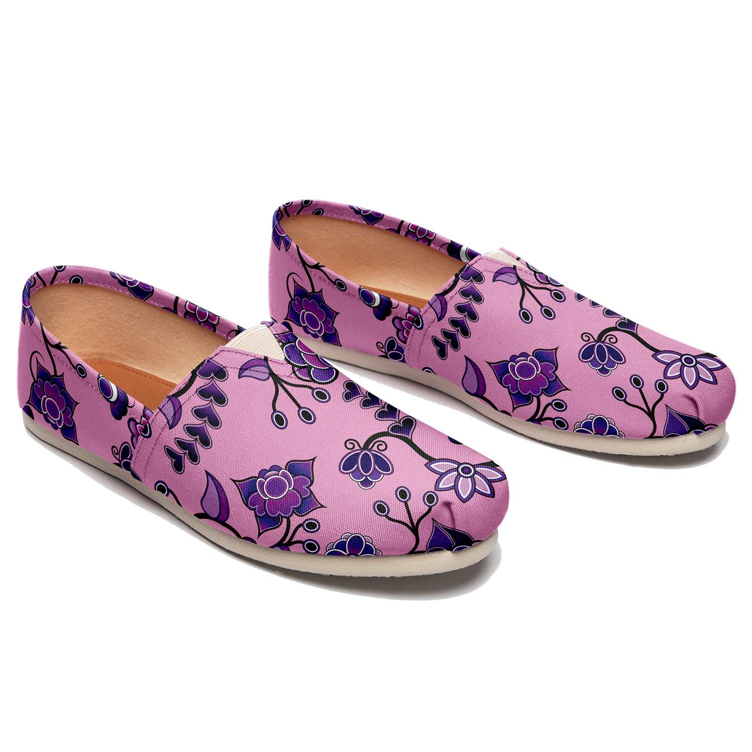 Purple Floral Amour Casual Unisex Slip On Shoe Herman 