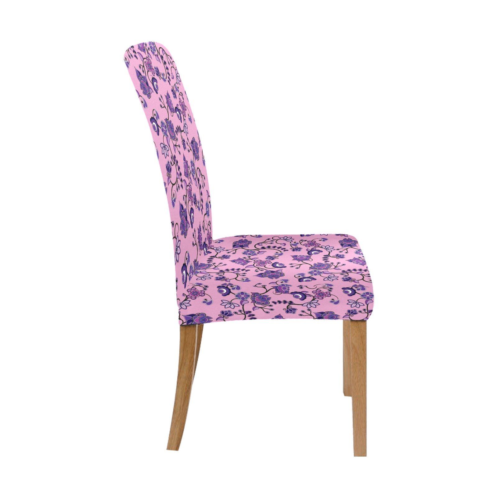 Purple Floral Amour Chair Cover (Pack of 4) Chair Cover (Pack of 4) e-joyer 