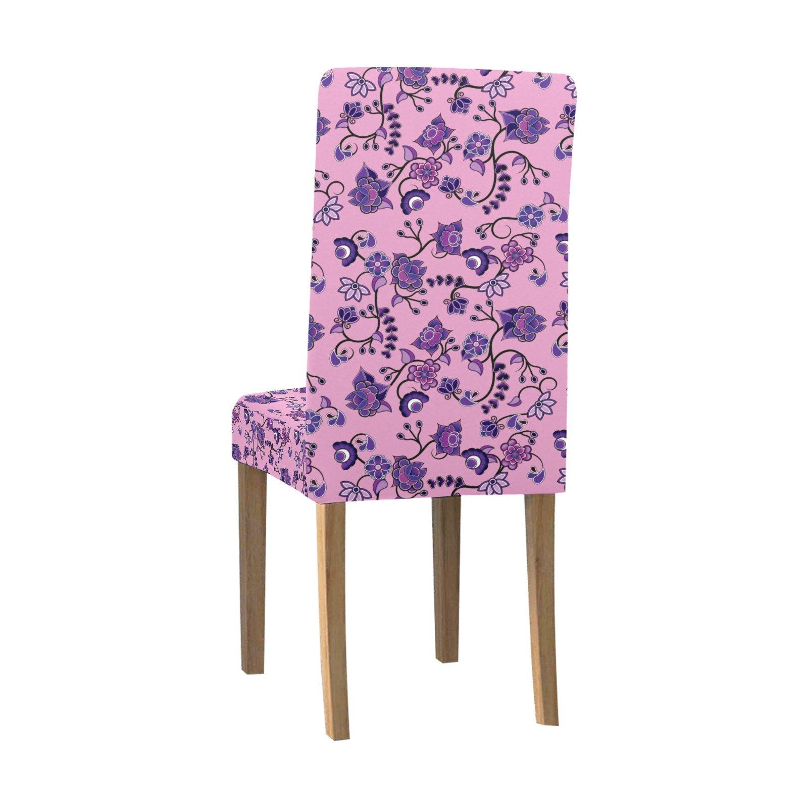 Purple Floral Amour Chair Cover (Pack of 4) Chair Cover (Pack of 4) e-joyer 