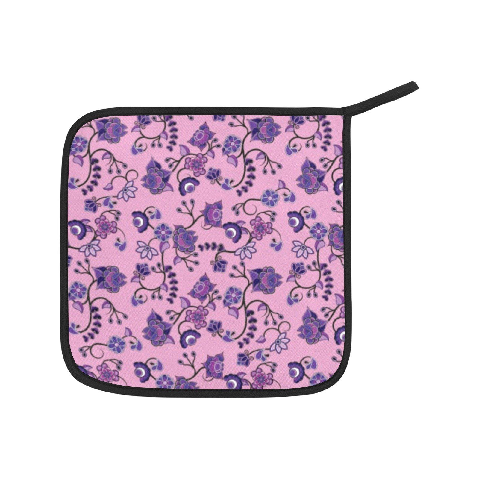 Purple Floral Amour Oven Mitt & Pot Holder Oven Mitt & Pot Holder e-joyer 