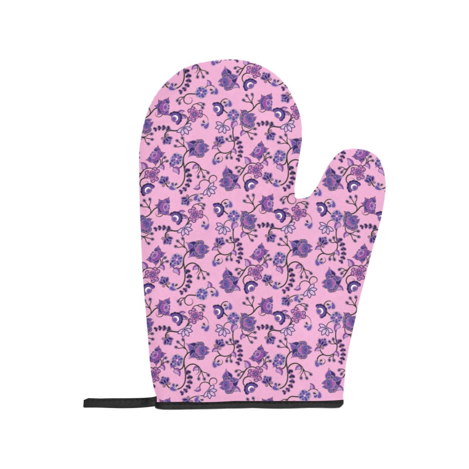 Purple Floral Amour Oven Mitt & Pot Holder Oven Mitt & Pot Holder e-joyer 