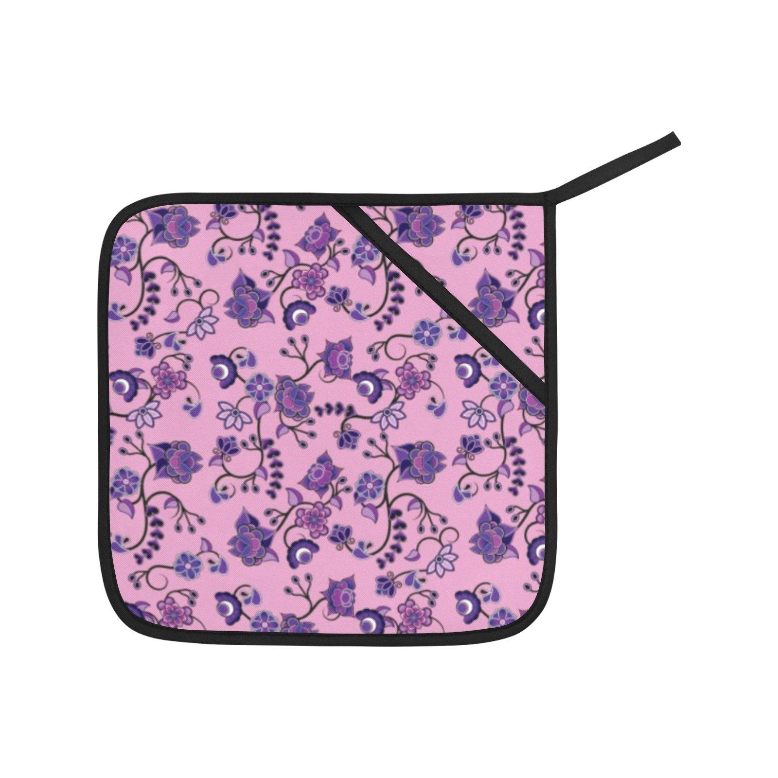 Purple Floral Amour Oven Mitt & Pot Holder Oven Mitt & Pot Holder e-joyer 