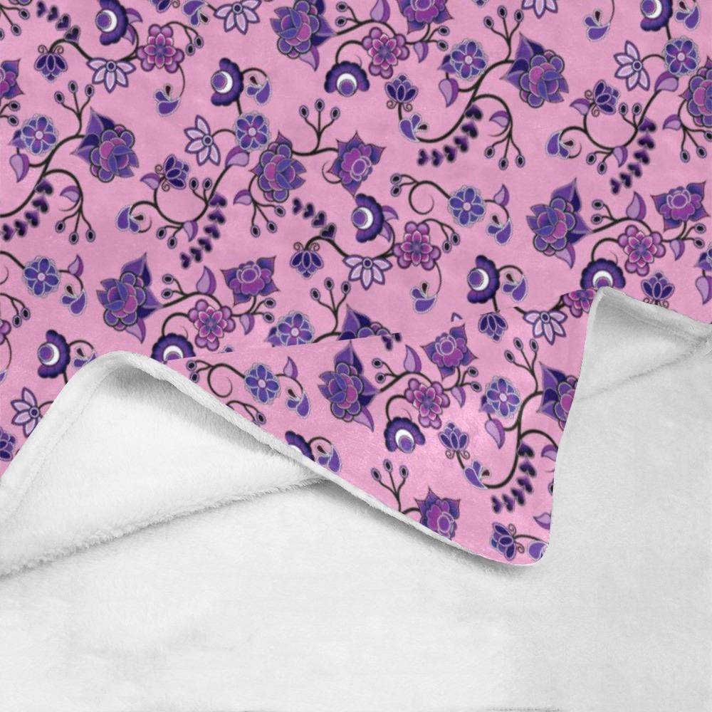Purple Floral Amour Ultra-Soft Micro Fleece Blanket 40"x50" Ultra-Soft Blanket 40''x50'' e-joyer 