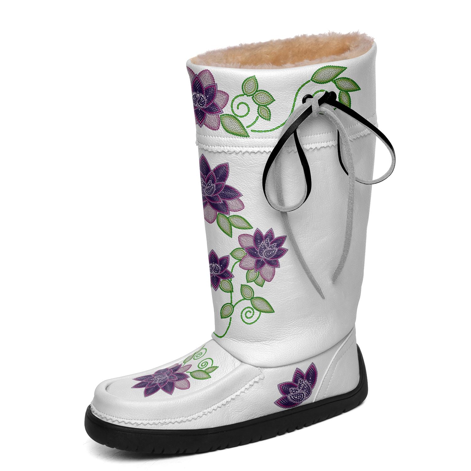 Purple Rose Real Leather MoccaLux 49 Dzine 