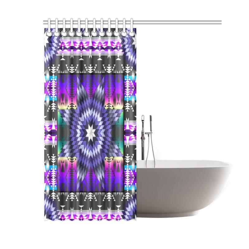Purple Star Shower Curtain 60"x72" Shower Curtain 60"x72" e-joyer 