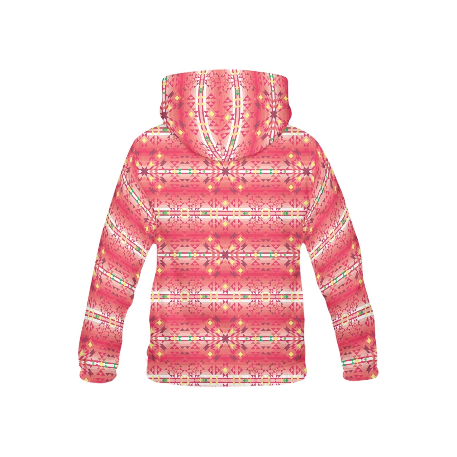 Red Pink Star All Over Print Hoodie for Kid (USA Size) (Model H13) All Over Print Hoodie for Kid (H13) e-joyer 