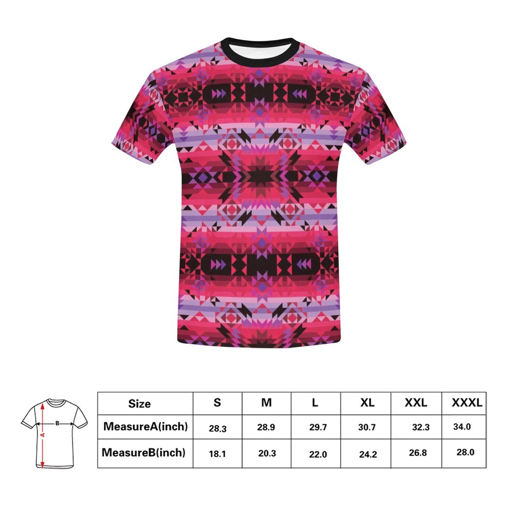 Red Star All Over Print T-Shirt for Men (USA Size) (Model T40) All Over Print T-Shirt for Men (T40) e-joyer 