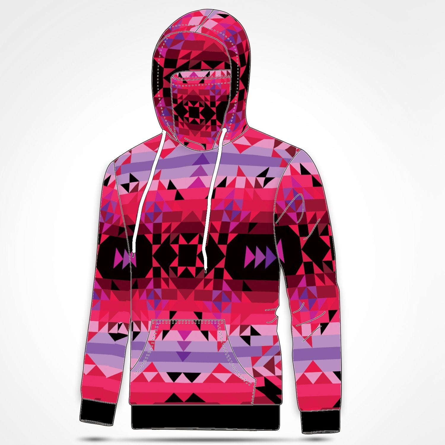 Red Star Hoodie with Face Cover 49 Dzine 