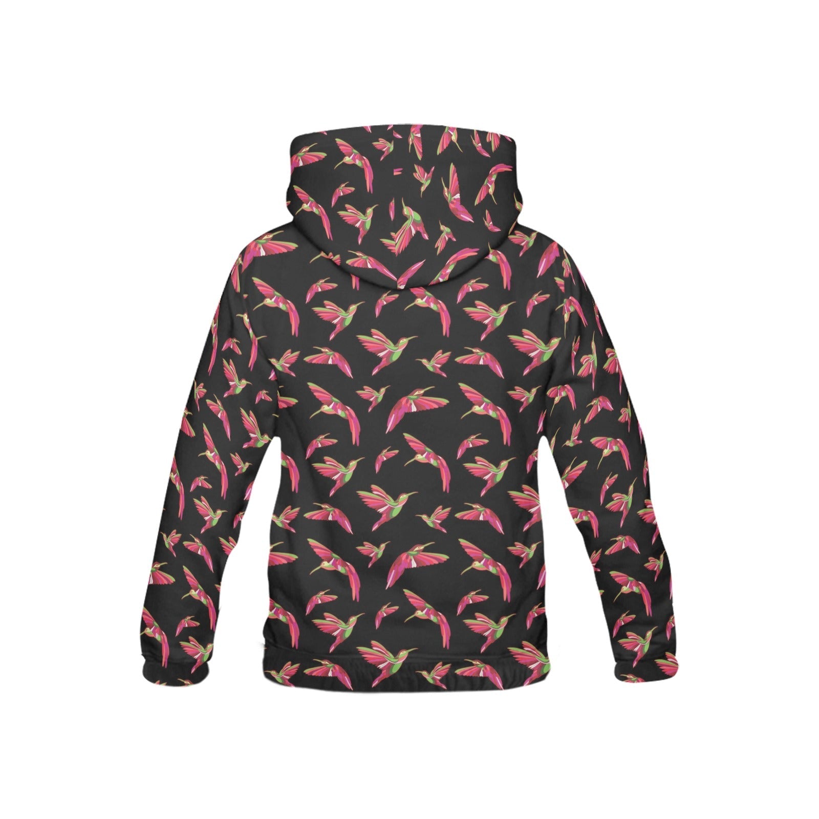 Red Swift Colourful Black All Over Print Hoodie for Kid (USA Size) (Model H13) All Over Print Hoodie for Kid (H13) e-joyer 