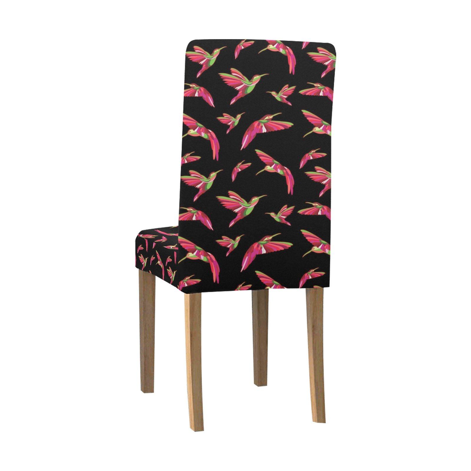 Red Swift Colourful Black Chair Cover (Pack of 4) Chair Cover (Pack of 4) e-joyer 