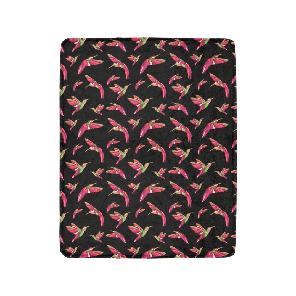 Red Swift Colourful Black Ultra-Soft Micro Fleece Blanket 40"x50" Ultra-Soft Blanket 40''x50'' e-joyer 