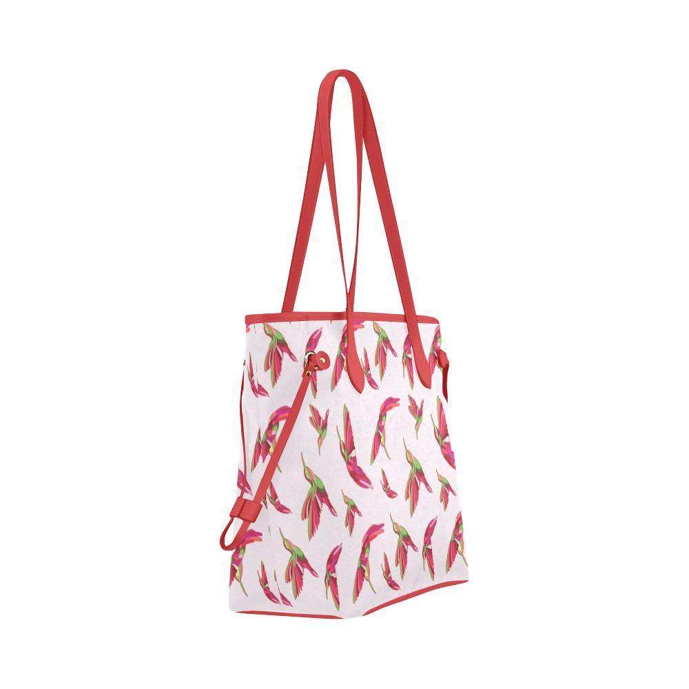 Red Swift Colourful Clover Canvas Tote Bag (Model 1661) Clover Canvas Tote Bag (1661) e-joyer 