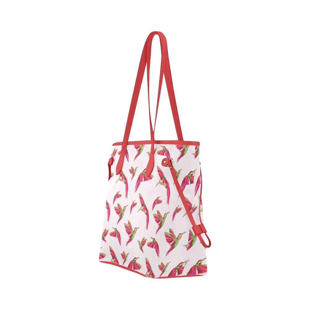 Red Swift Colourful Clover Canvas Tote Bag (Model 1661) Clover Canvas Tote Bag (1661) e-joyer 