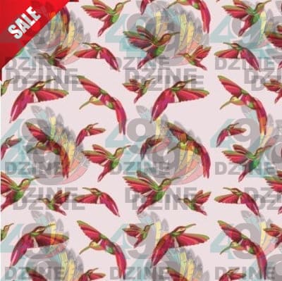 Red Swift Colourful Cotton Poplin Fabric By the Yard Fabric NBprintex 