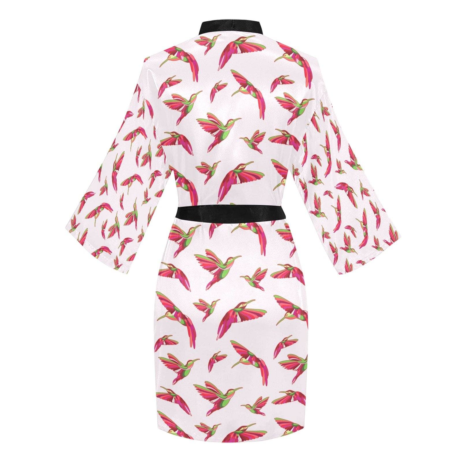 Red Swift Colourful Long Sleeve Kimono Robe Long Sleeve Kimono Robe e-joyer 