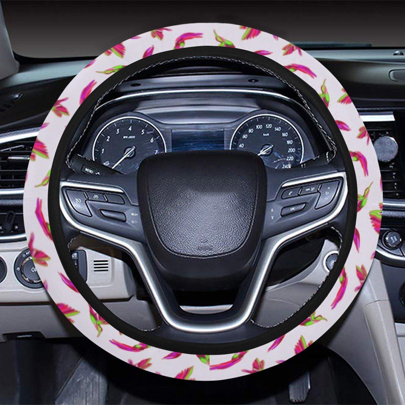 Red Swift Colourful Steering Wheel Cover with Elastic Edge Steering Wheel Cover with Elastic Edge e-joyer 