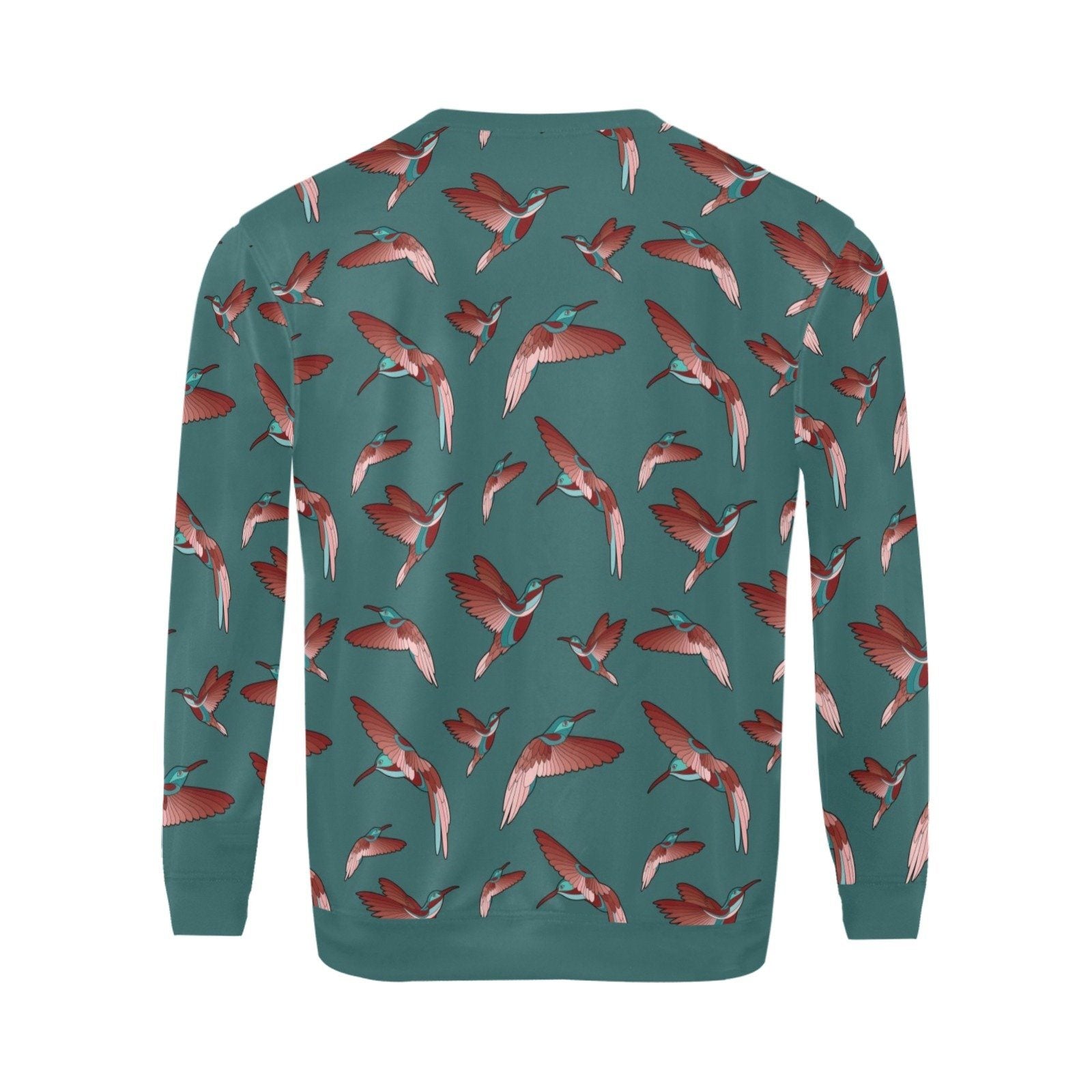 Red Swift Turquoise All Over Print Crewneck Sweatshirt for Men (Model H18) shirt e-joyer 