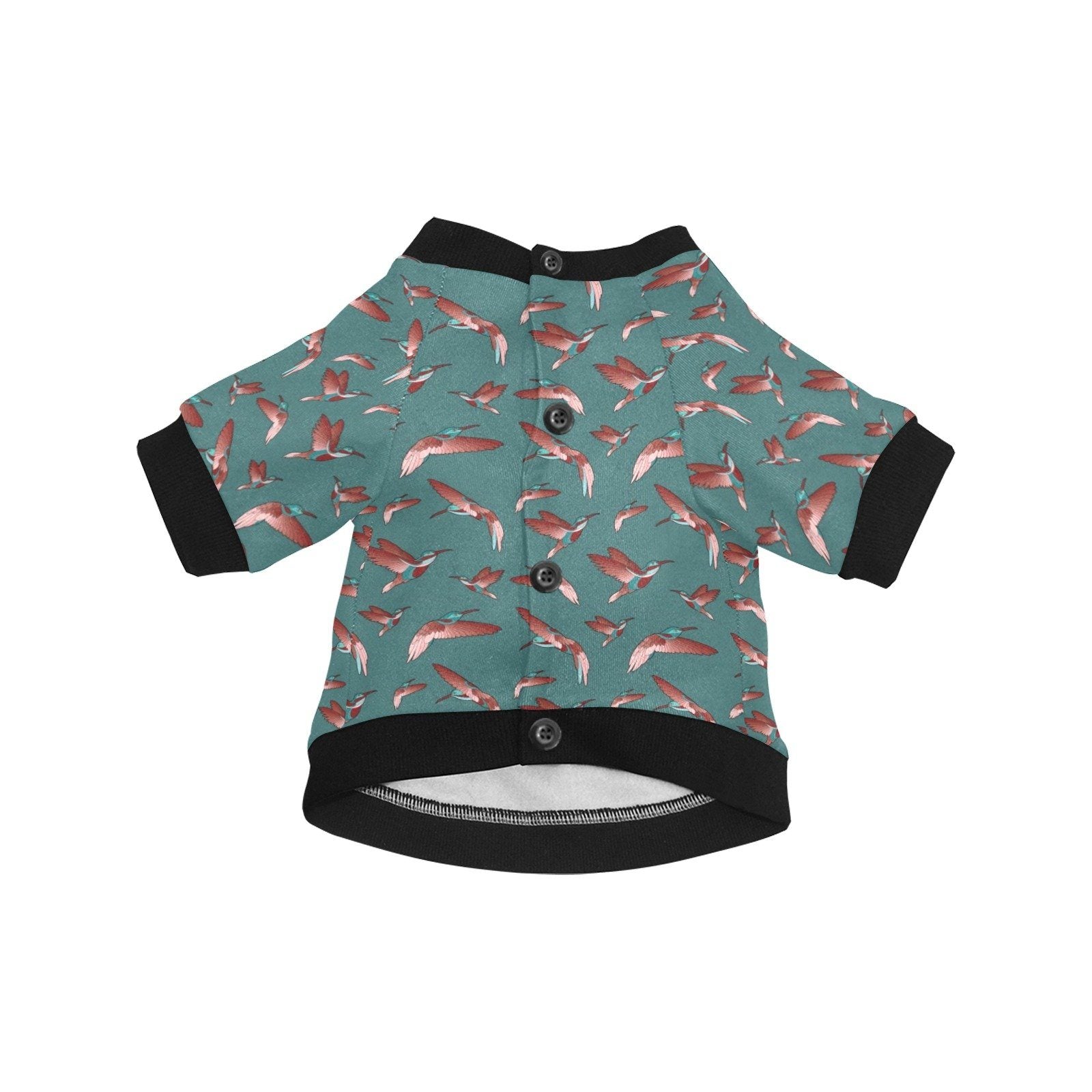 Red Swift Turquoise Pet Dog Round Neck Shirt Pet Dog Round Neck Shirt e-joyer 