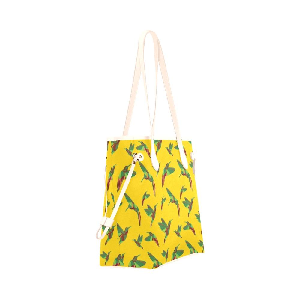 Red Swift Yellow Clover Canvas Tote Bag (Model 1661) Clover Canvas Tote Bag (1661) e-joyer 