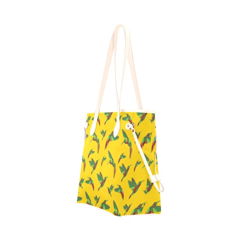 Red Swift Yellow Clover Canvas Tote Bag (Model 1661) Clover Canvas Tote Bag (1661) e-joyer 