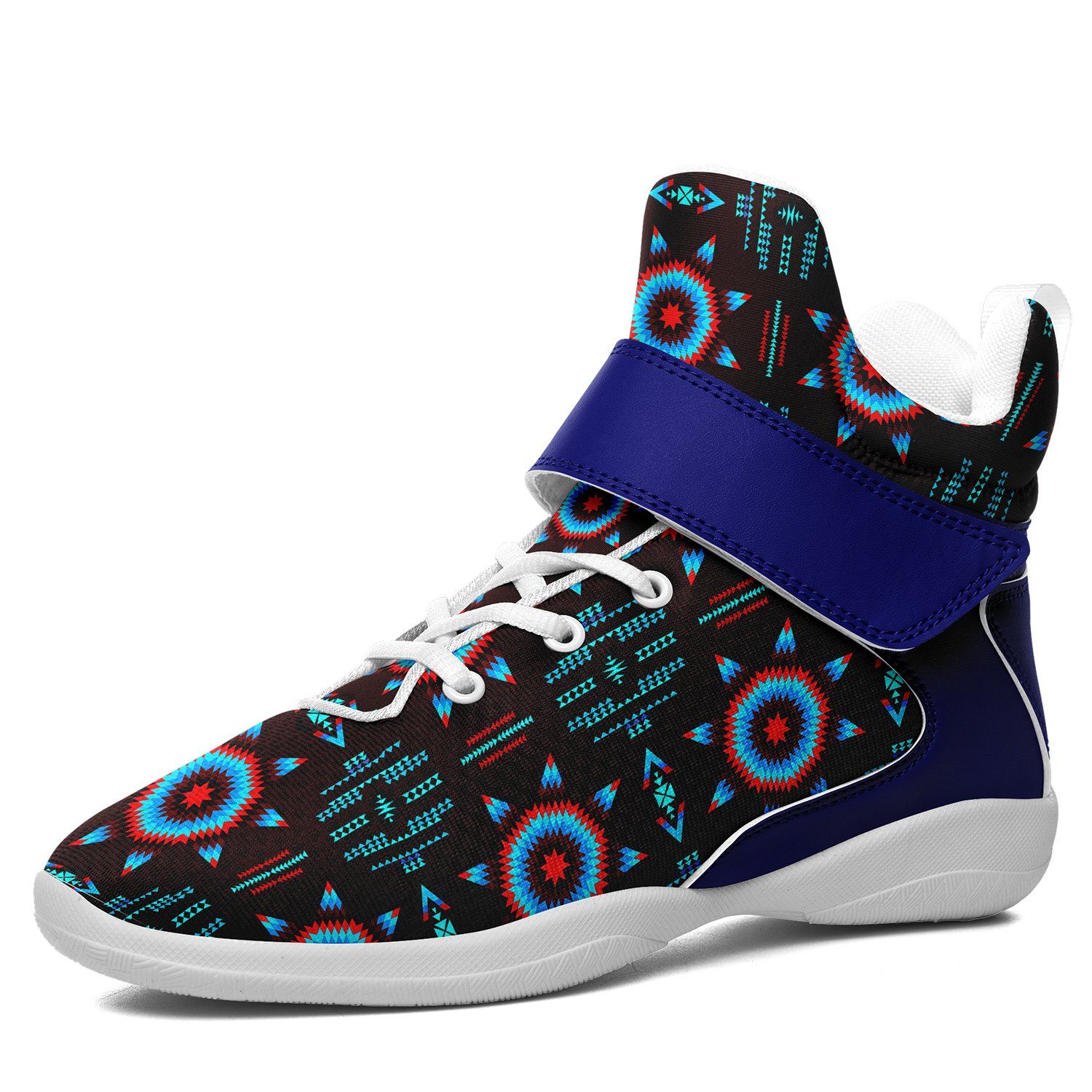 Rising Star Corn Moon Ipottaa Basketball / Sport High Top Shoes 49 Dzine US Women 4.5 / US Youth 3.5 / EUR 35 White Sole with Blue Strap 