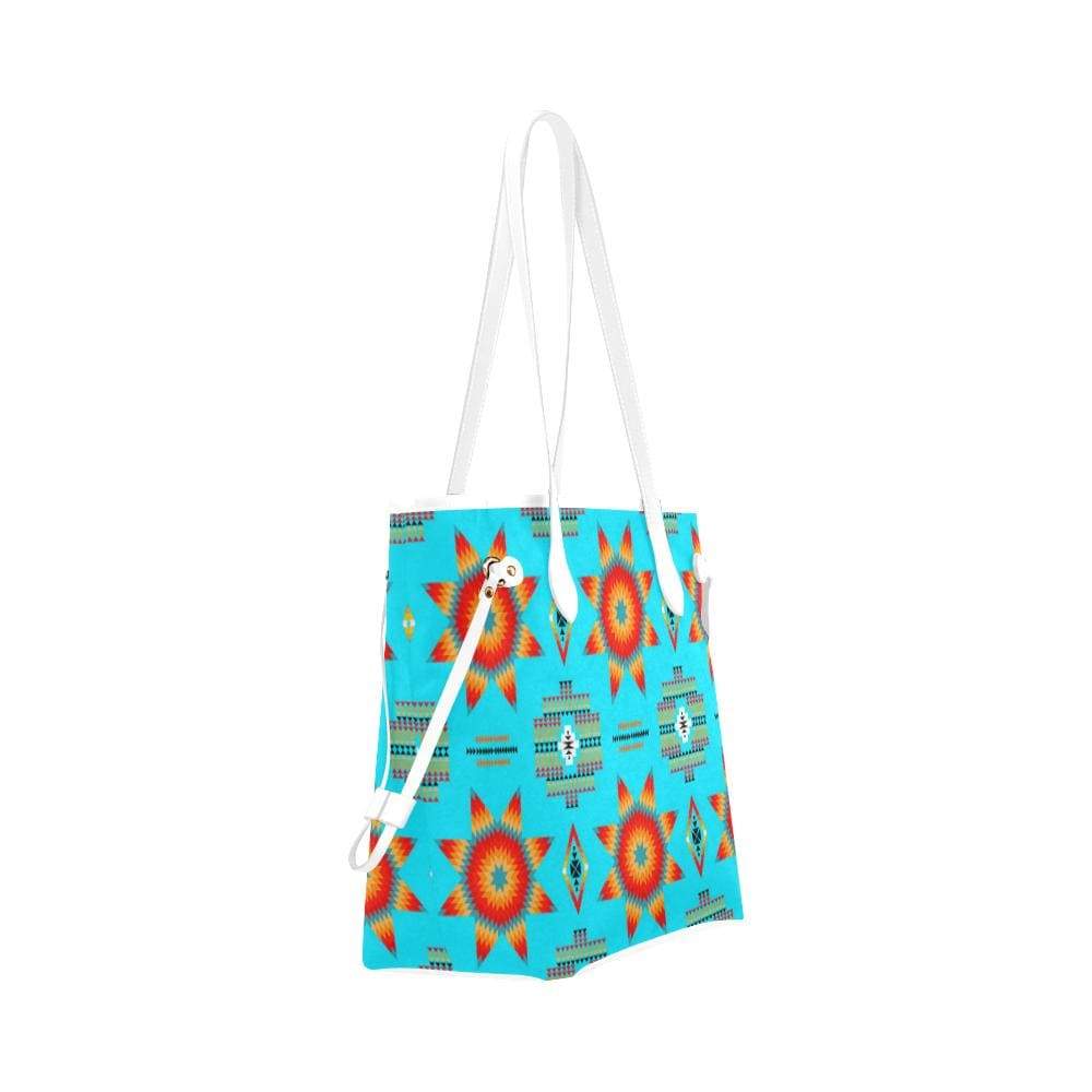 Rising Star Harvest Moon Clover Canvas Tote Bag (Model 1661) Clover Canvas Tote Bag (1661) e-joyer 