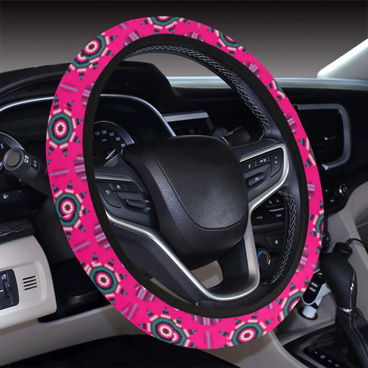 Rising Star Strawberry Moon 2 Steering Wheel Cover with Elastic Edge Steering Wheel Cover with Elastic Edge e-joyer 