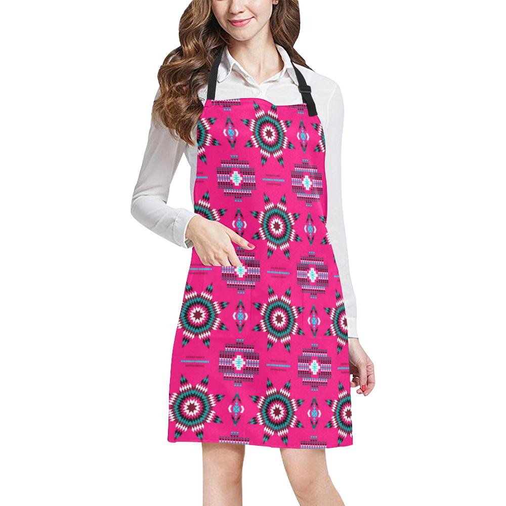 Rising Star Strawberry Moon All Over Print Apron All Over Print Apron e-joyer 