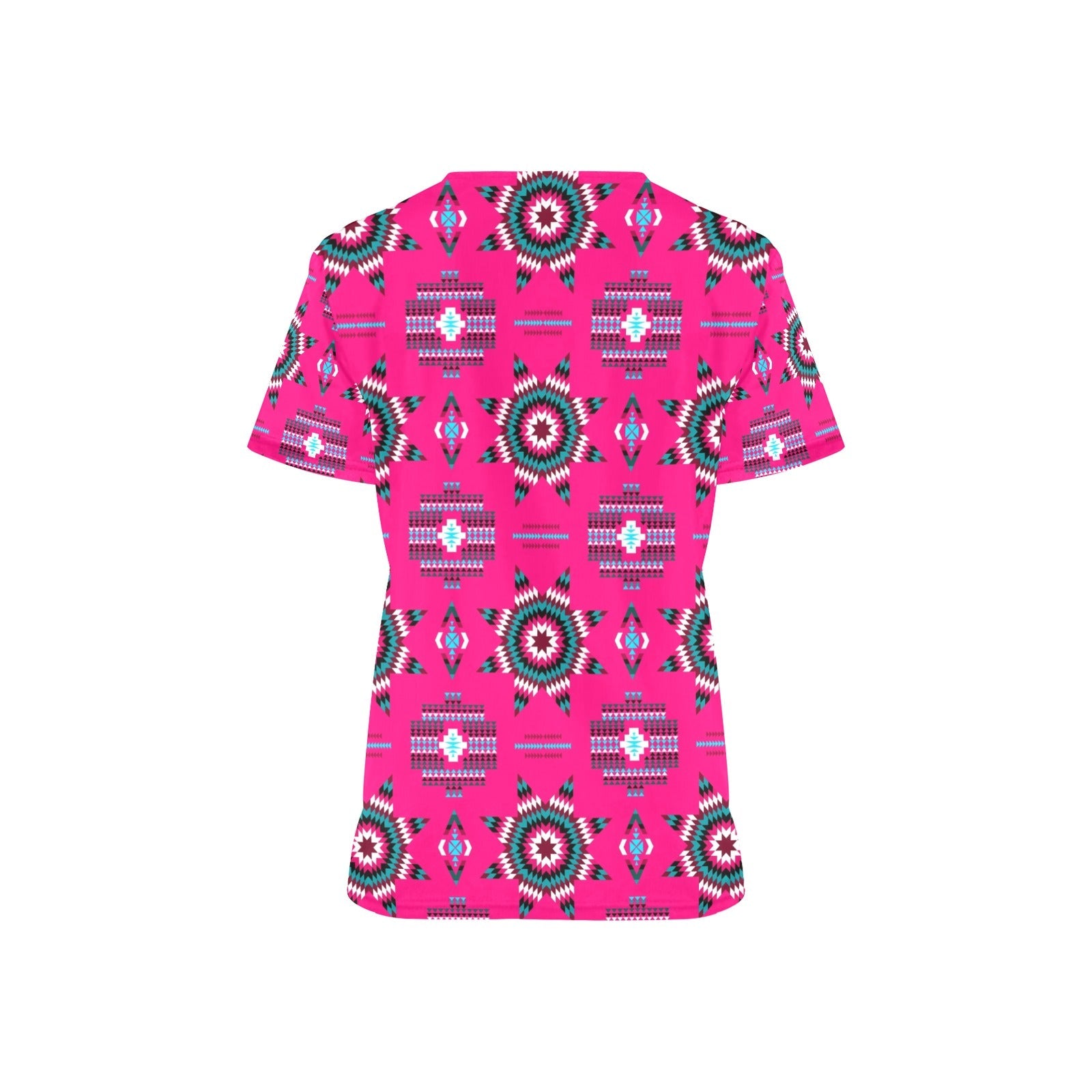 Rising Star Strawberry Moon All Over Print Scrub Top Scrub Top e-joyer 