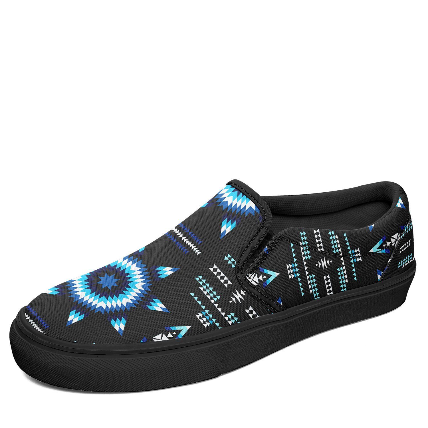 Rising Star Wolf Moon Otoyimm Kid's Canvas Slip On Shoes 49 Dzine US Youth 1 / EUR 32 Black Sole 