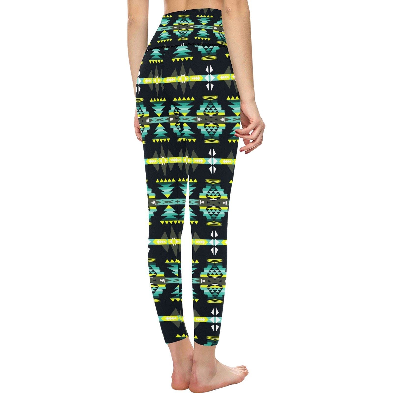 River Trail All Over Print High-Waisted Leggings (Model L36) High-Waisted Leggings (L36) e-joyer 