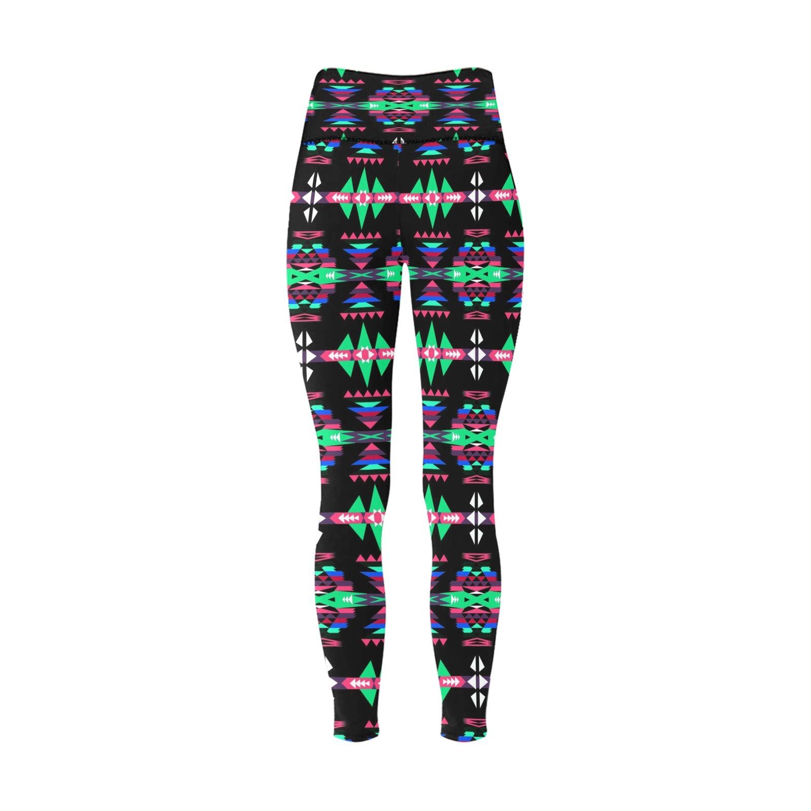 River Trail Journey All Over Print High-Waisted Leggings (Model L36) High-Waisted Leggings (L36) e-joyer 