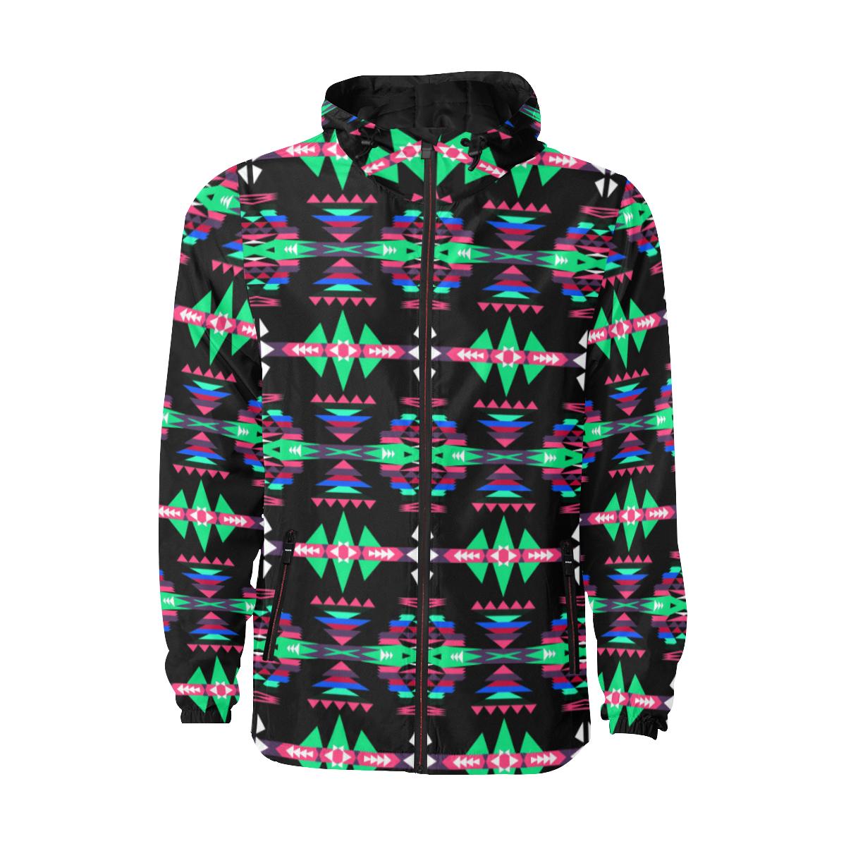 River Trail Journey Unisex Quilted Coat All Over Print Quilted Windbreaker for Men (H35) e-joyer 