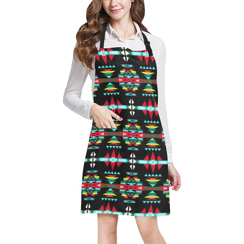 River Trail Sunset All Over Print Apron All Over Print Apron e-joyer 