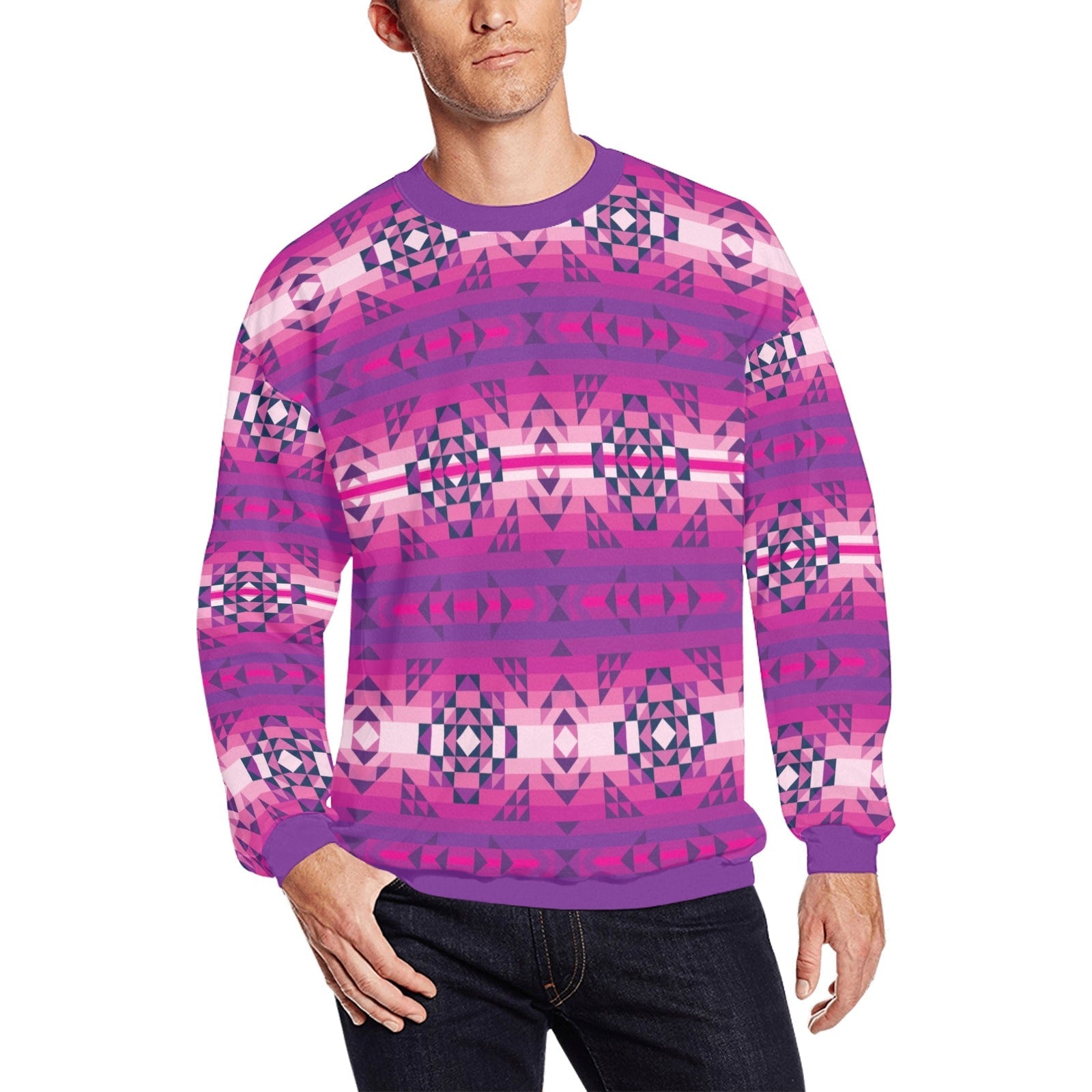 Royal Airspace All Over Print Crewneck Sweatshirt for Men (Model H18) shirt e-joyer 