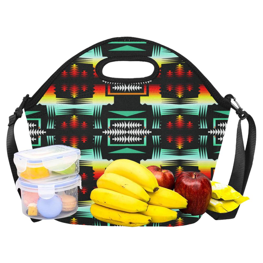 Sage Fire and Sky II Large Insulated Neoprene Lunch Bag That Replaces Your Purse (Model 1669) Neoprene Lunch Bag/Large (1669) e-joyer 